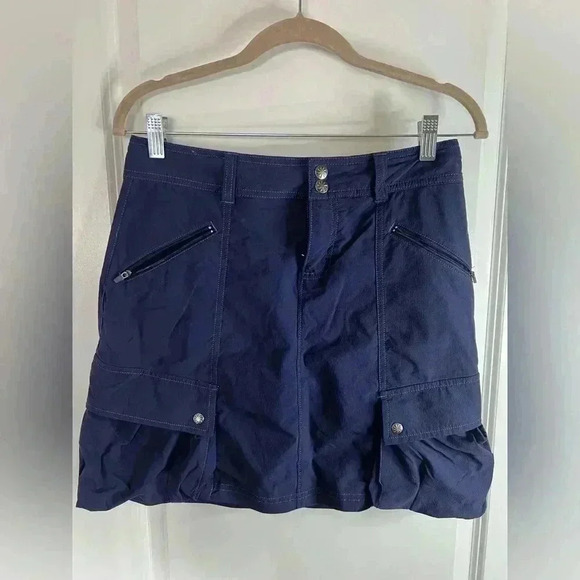 Athleta Women’s Navy Athletic Pocket Cargo Skort - Size 4T - Picture 1 of 4